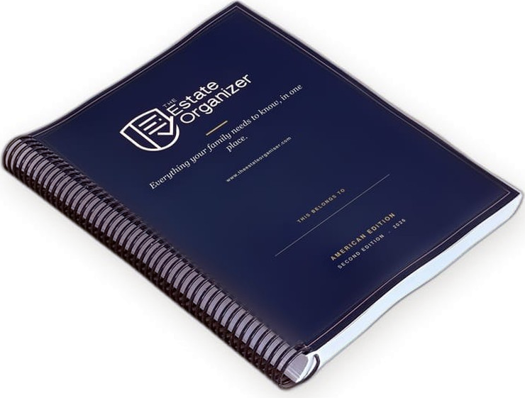 The printed Estate Organizer, American edition