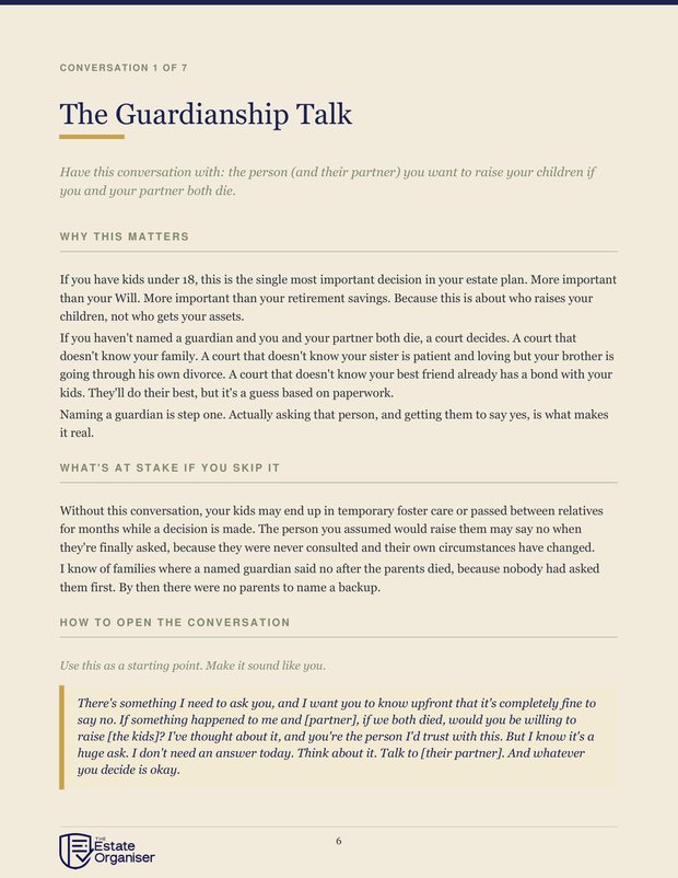 The Guardianship Talk pages